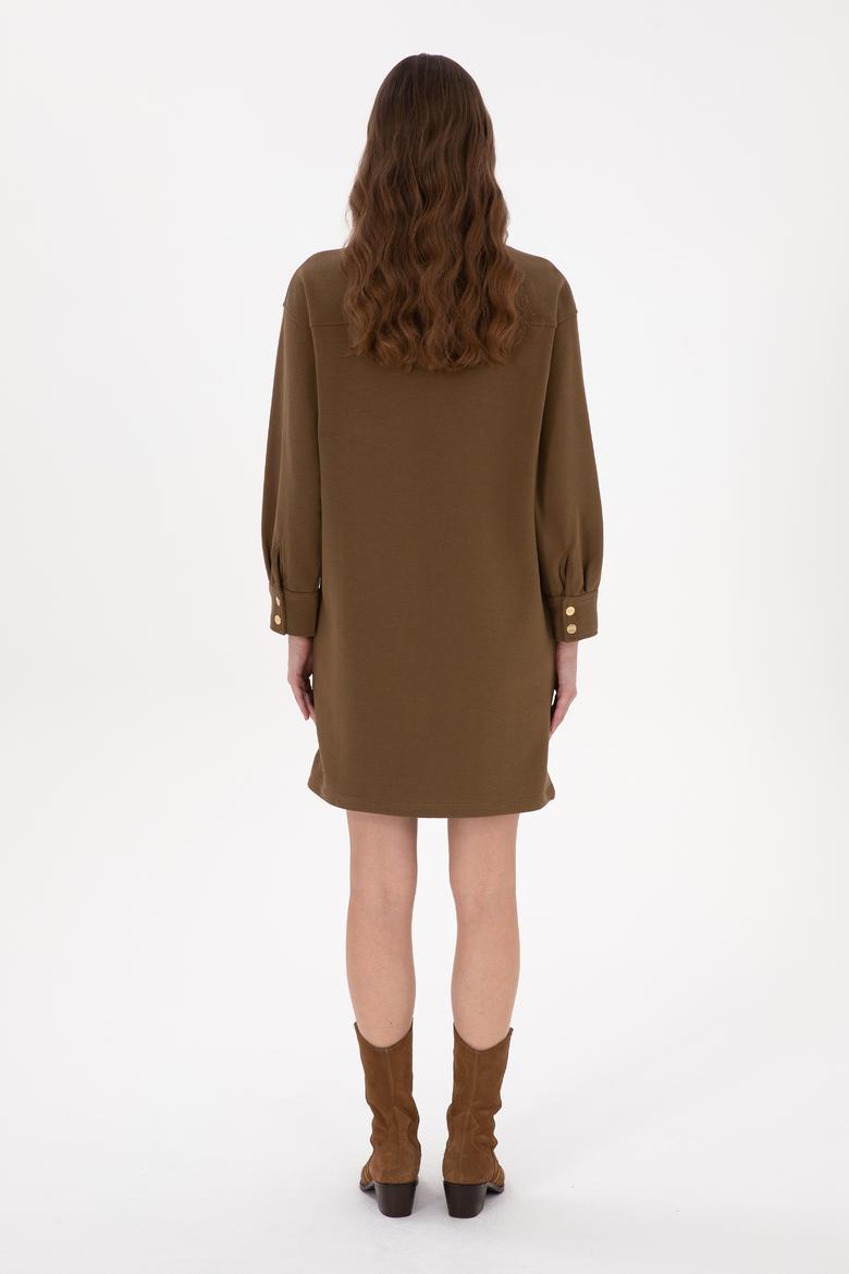 Kadın Haki Örme Elbise - 50318191003