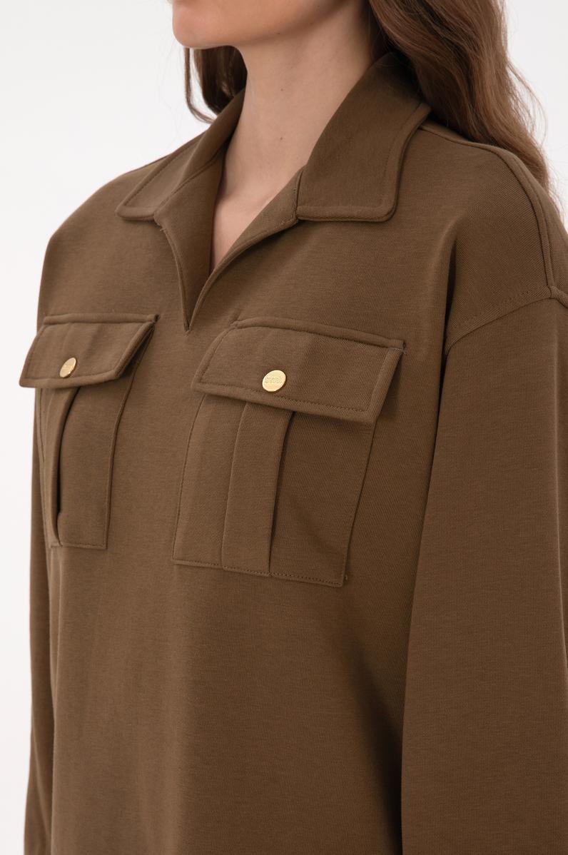 Kadın Haki Örme Elbise