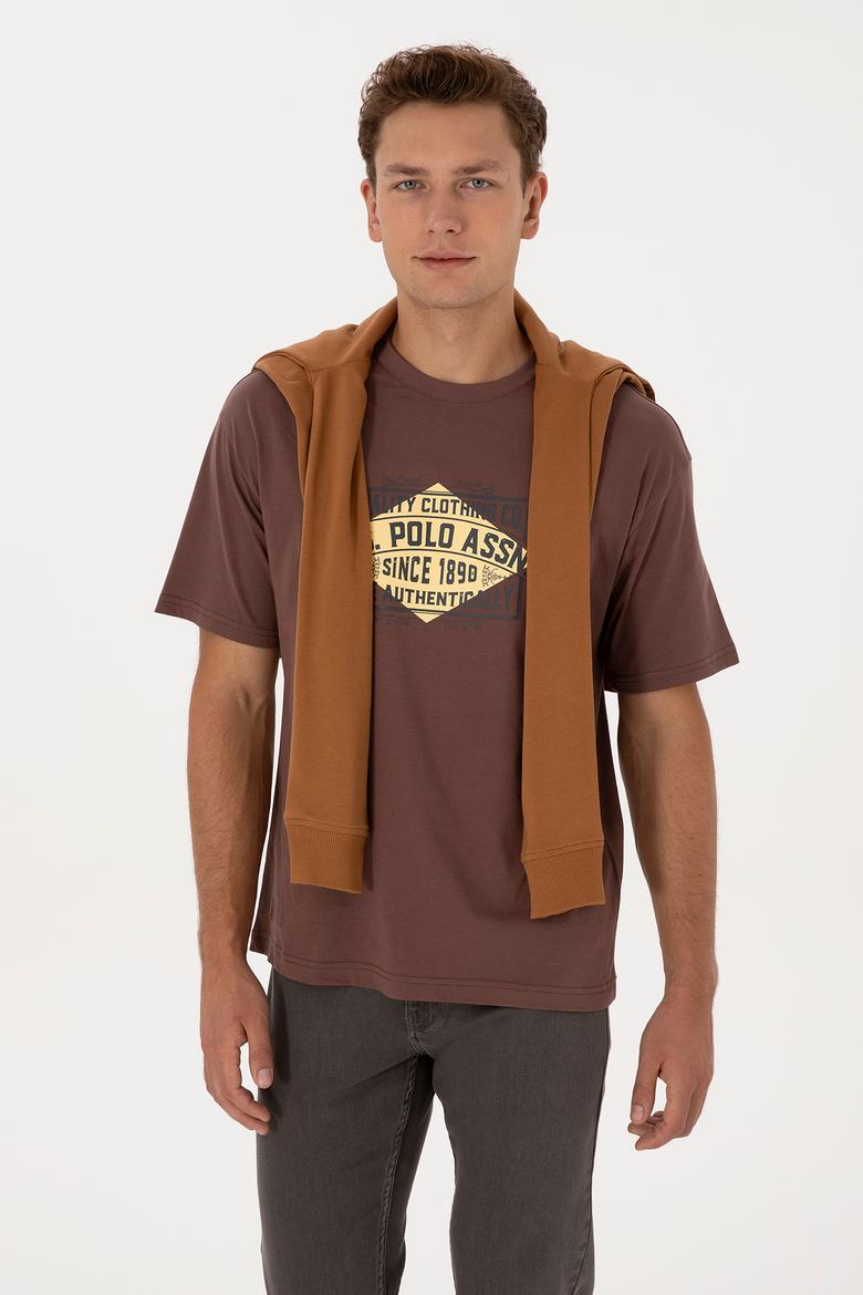 Erkek Kahverengi Tişört - 50324811018