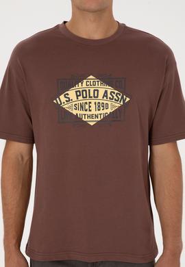 Erkek Kahverengi Tişört - 50324811018