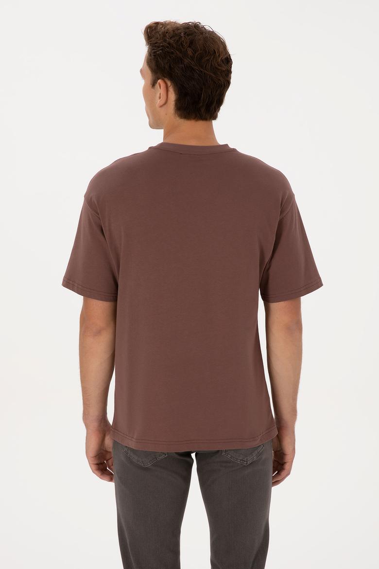 Erkek Kahverengi Tişört - 50324811018