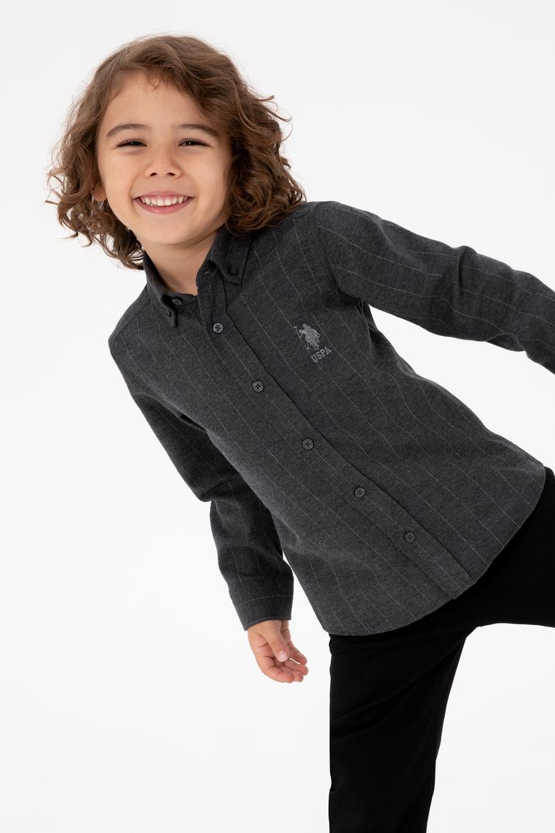 Erkek Çocuk Antrasit Uzun Kollu Gömlek - 50316670011