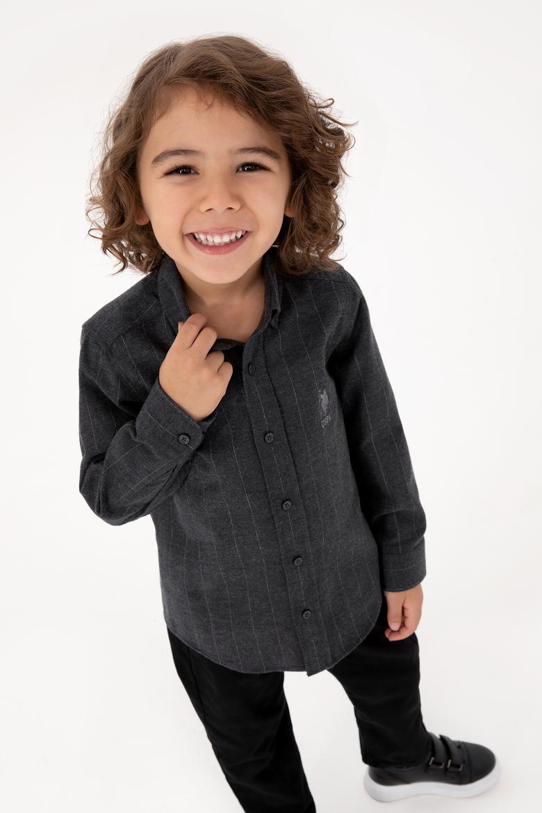 Erkek Çocuk Antrasit Uzun Kollu Gömlek - 50316670011