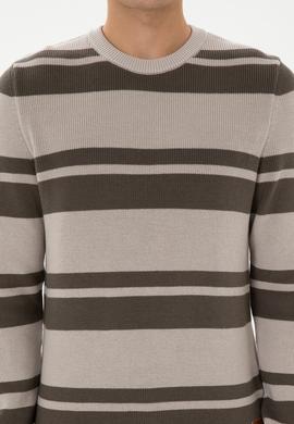 Erkek Regular Fit Bisiklet Yaka Taş Kazak - 50314952006