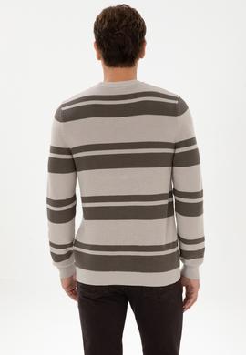 Erkek Regular Fit Bisiklet Yaka Taş Kazak - 50314952006