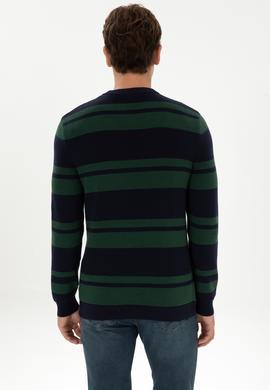 Erkek Regular Fit Bisiklet Yaka Lacivert Kazak - 50314952014