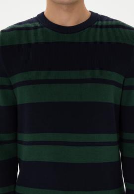 Erkek Regular Fit Bisiklet Yaka Lacivert Kazak - 50314952014