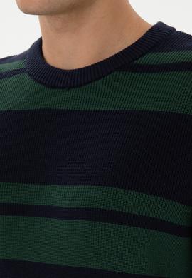 Erkek Regular Fit Bisiklet Yaka Lacivert Kazak - 50314952014