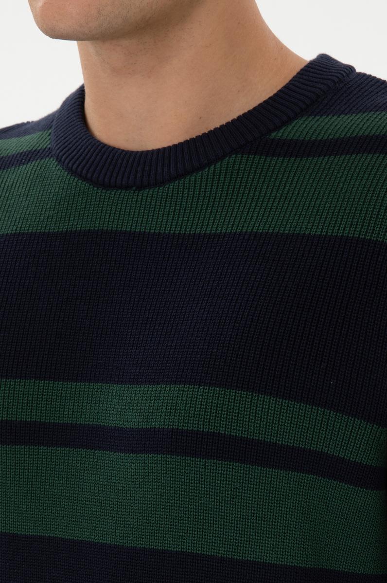 Erkek Regular Fit Bisiklet Yaka Lacivert Kazak