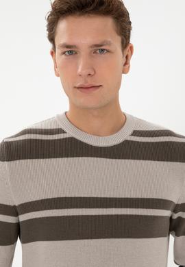 Erkek Regular Fit Bisiklet Yaka Taş Kazak - 50314952006