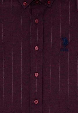 Erkek Çocuk Bordo Uzun Kollu Gömlek - 50316670027