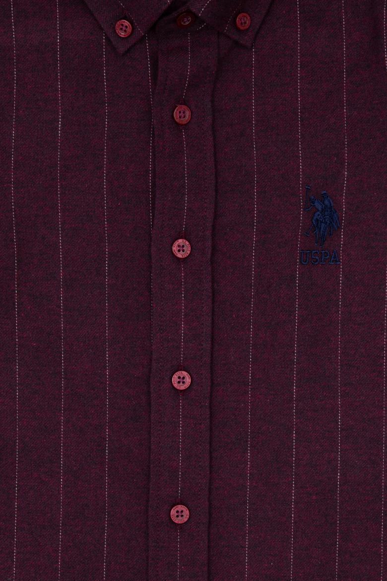 Erkek Çocuk Bordo Uzun Kollu Gömlek - 50316670027