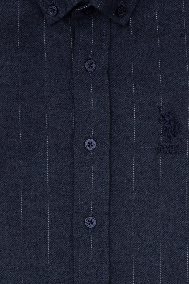 Erkek Çocuk Lacivert Uzun Kollu Gömlek