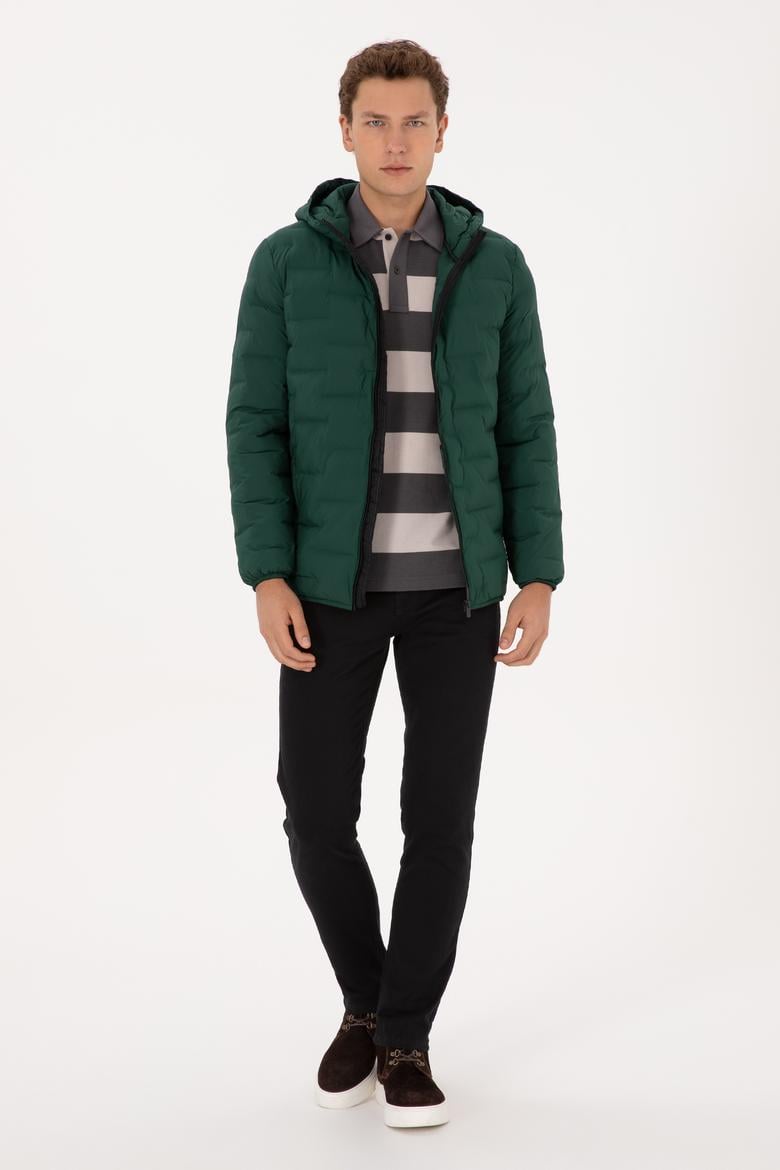 Erkek Koyu Yeşil Mont - 50311988013