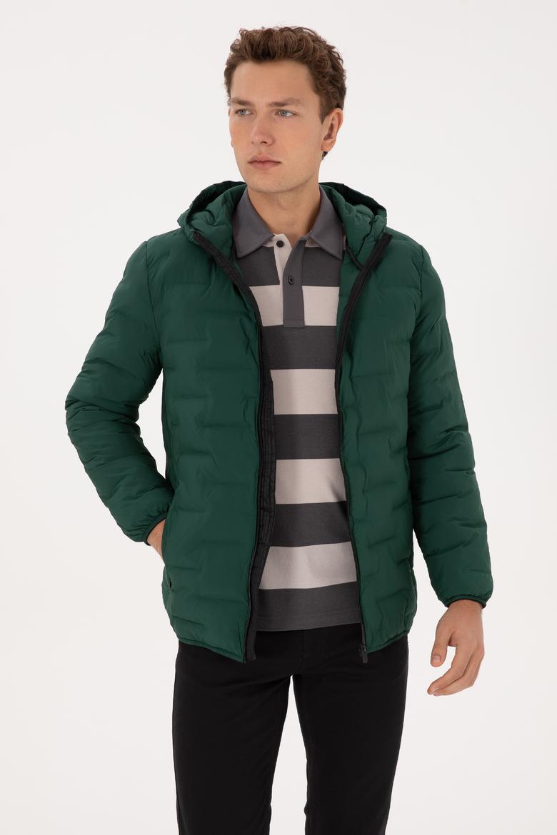 Erkek Koyu Yeşil Mont