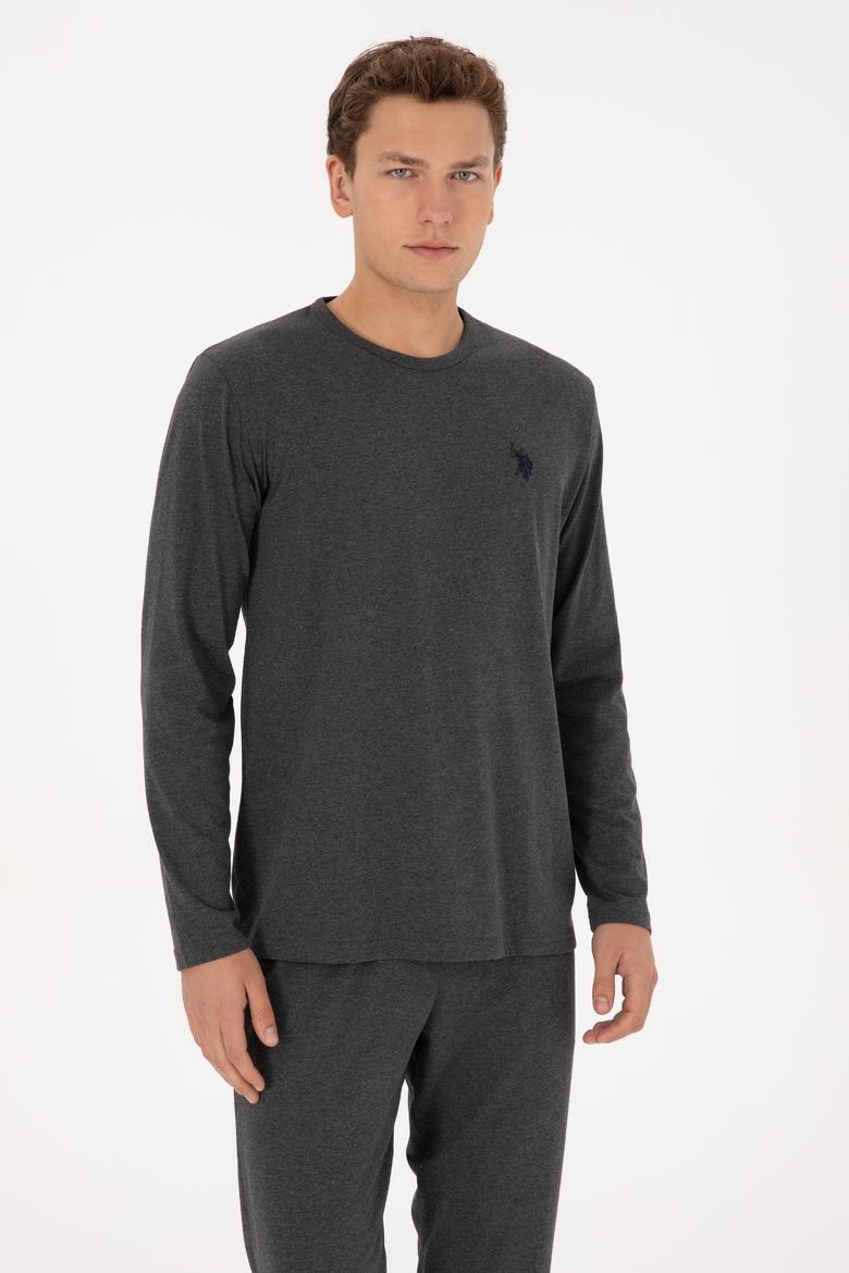 Erkek Antrasit Melanj Pijama Takımı - 50318602014