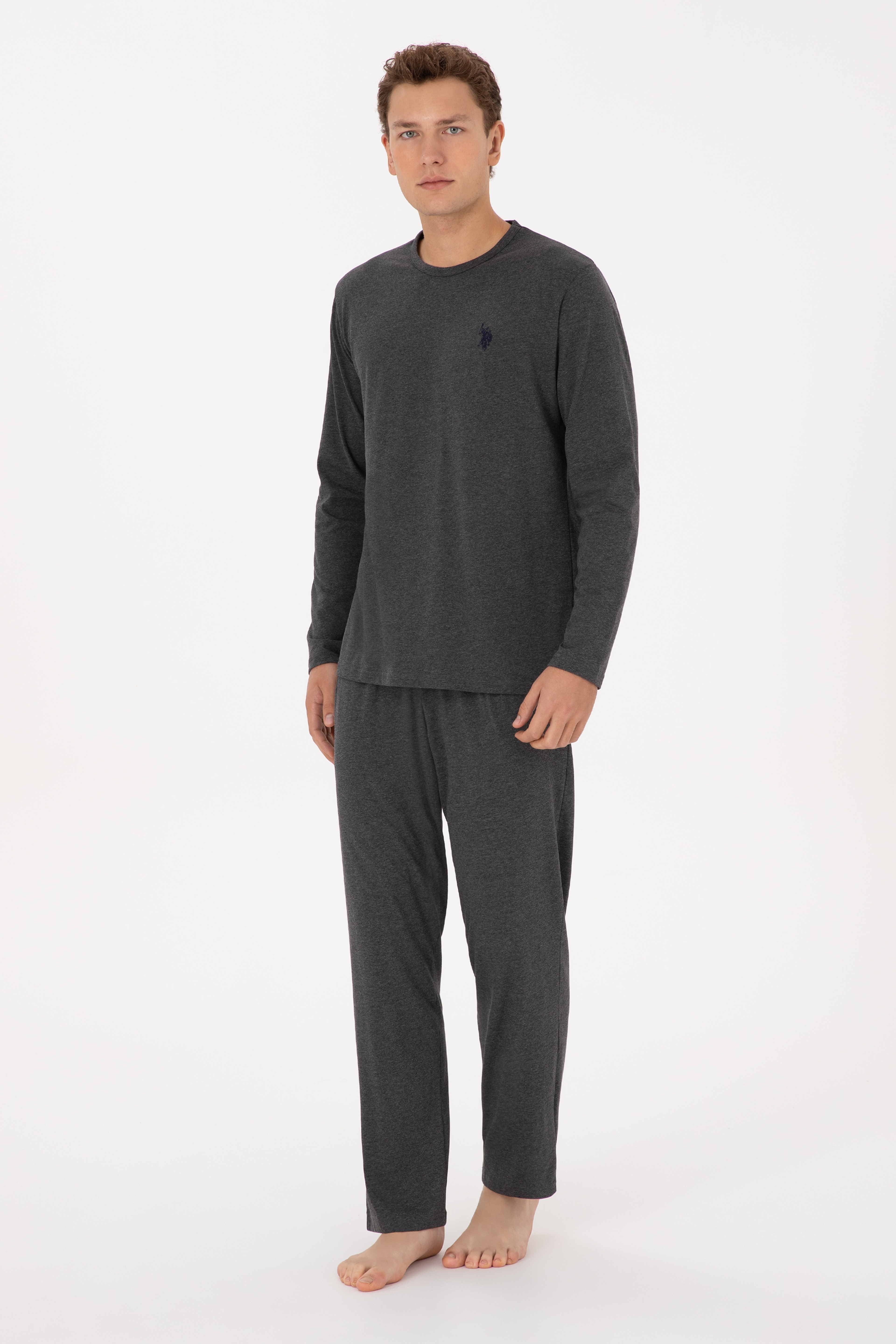 Erkek Antrasit Melanj Pijama Takımı - Image 4