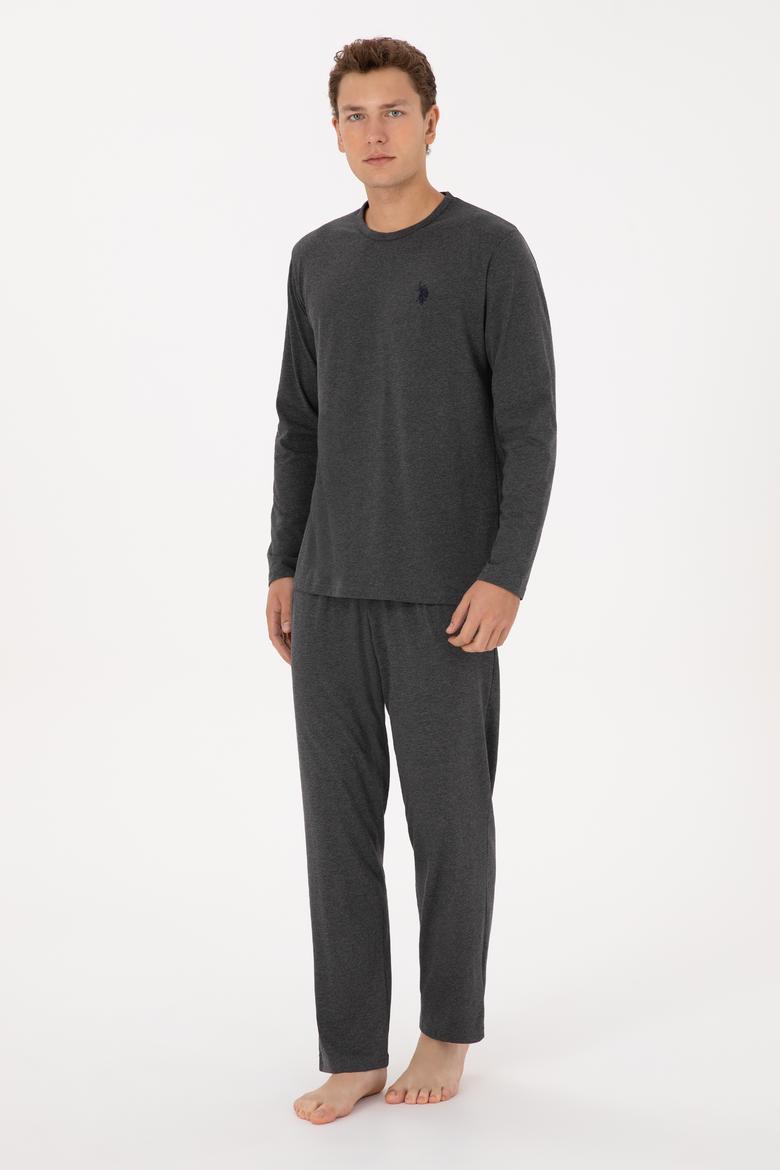 Erkek Antrasit Melanj Pijama Takımı - 50318602014