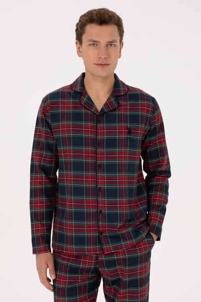 Erkek Bordo Pijama Takımı
