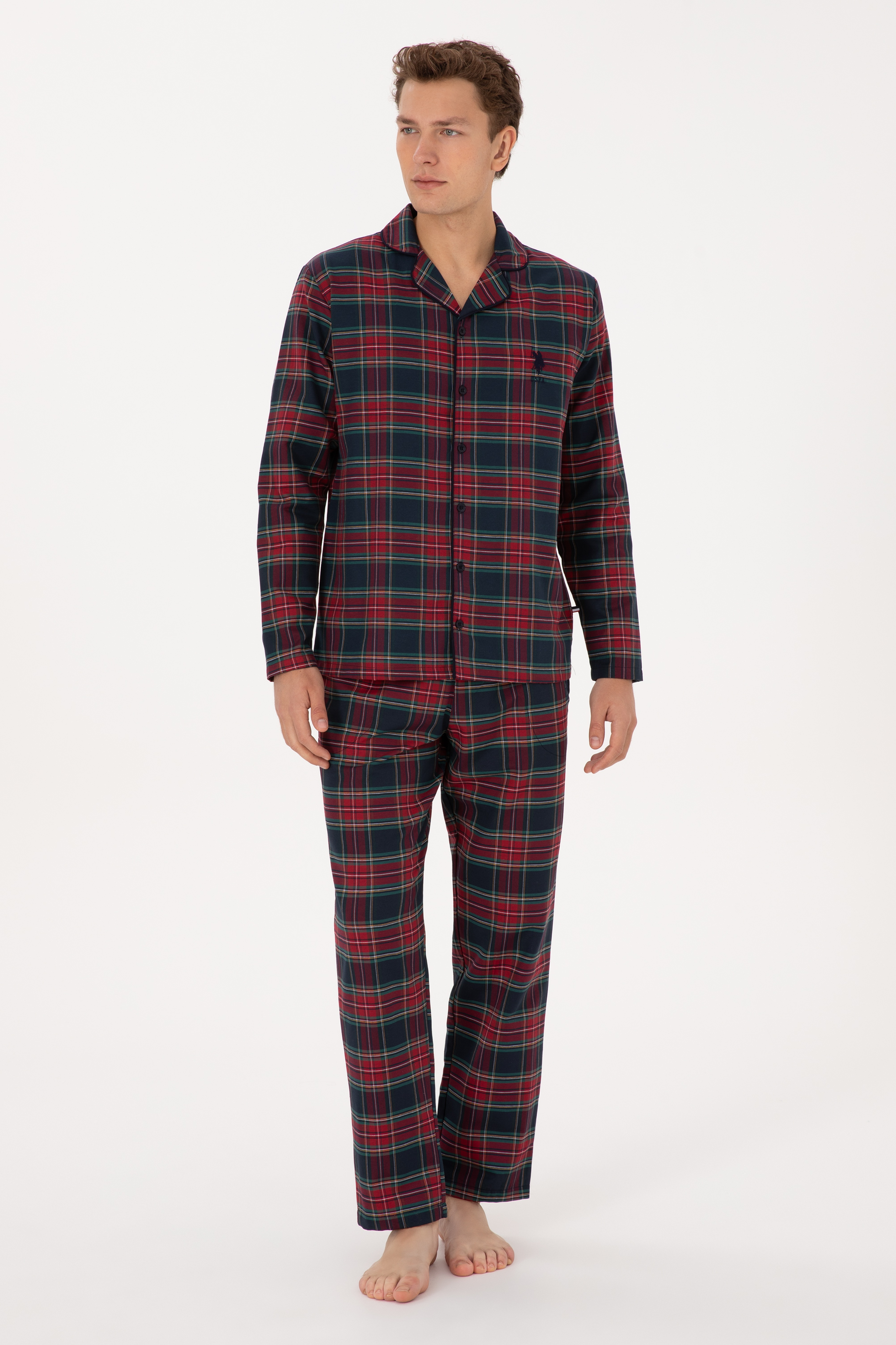 Erkek Bordo Pijama Takımı