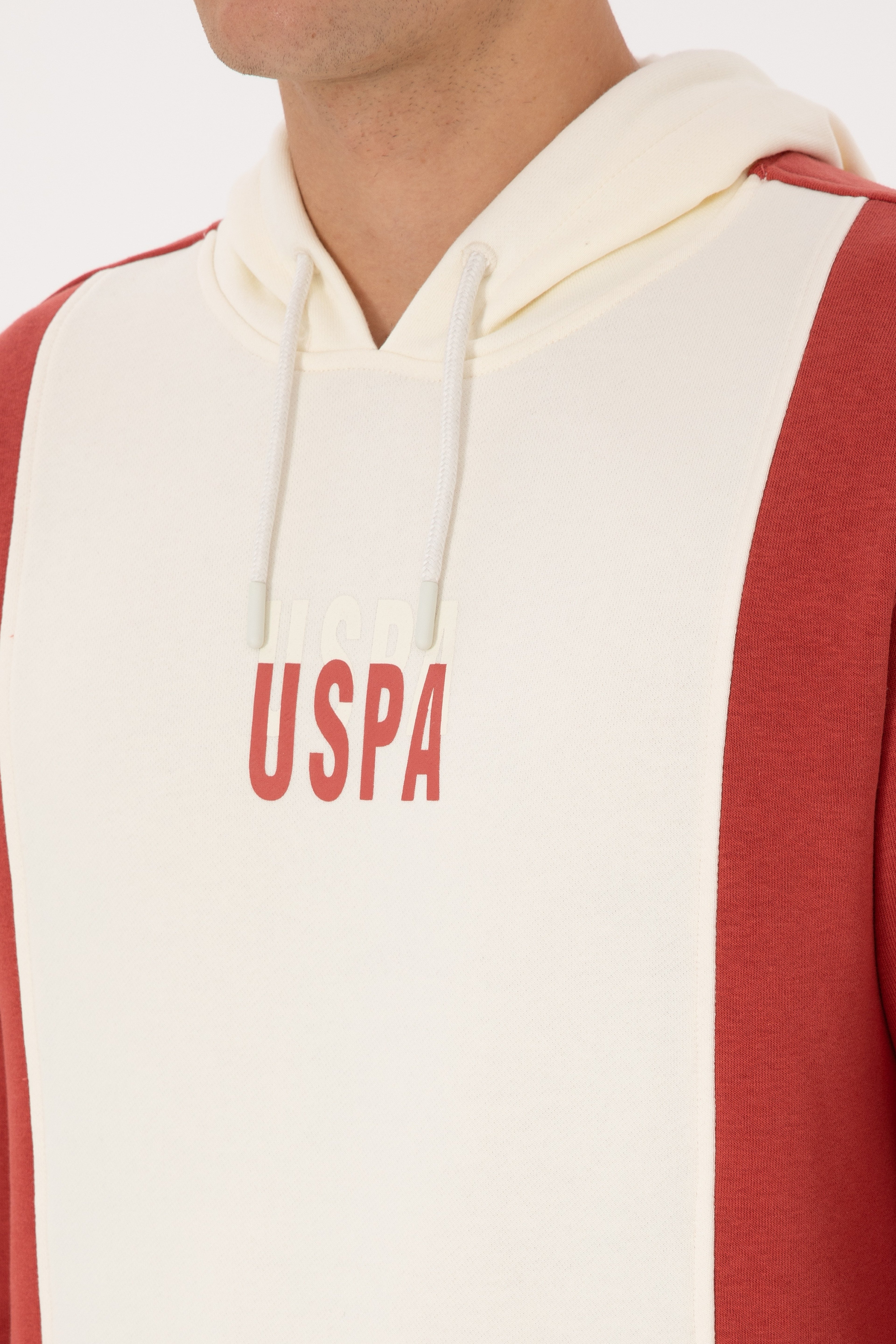 Erkek Regular Fit Kapüşonlu Gül Kurusu Sweatshirt - Image 7
