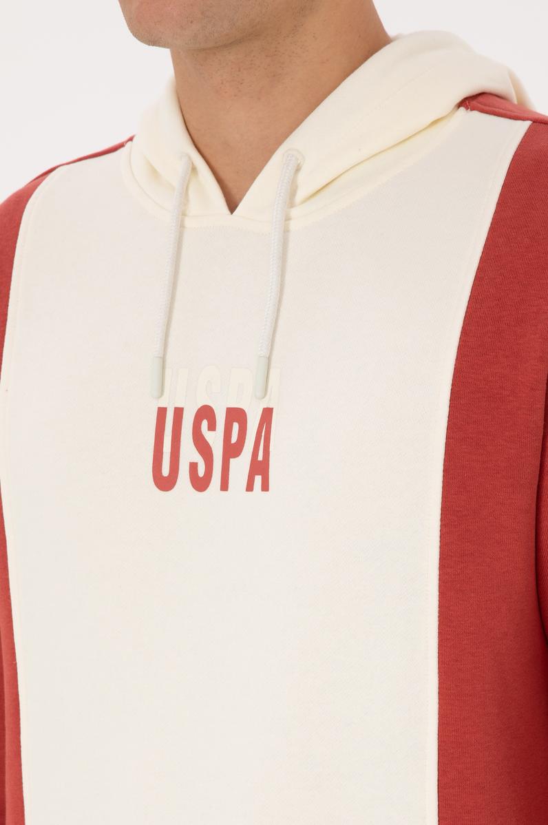 Erkek Regular Fit Kapüşonlu Gül Kurusu Sweatshirt