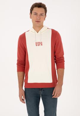 Erkek Regular Fit Kapüşonlu Gül Kurusu Sweatshirt - 50316365036