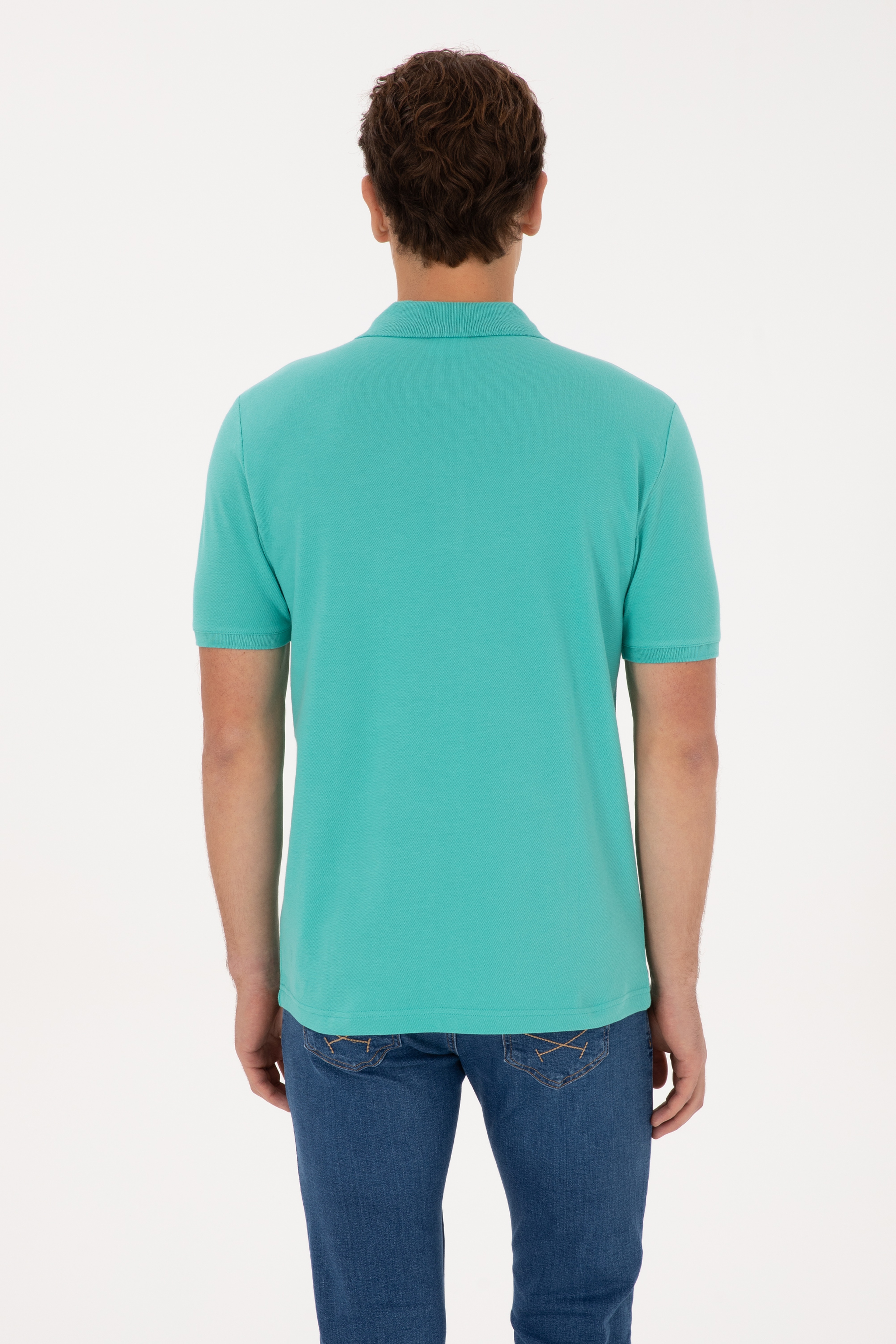 Erkek Mint Regular Fit Polo Yaka Tişört
