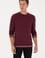 Erkek Regular Fit Bisiklet Yaka Bordo Sweatshirt