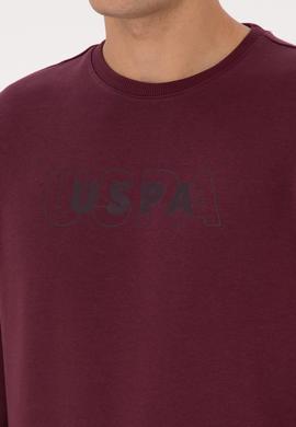 Erkek Regular Fit Bisiklet Yaka Bordo Sweatshirt - 50316372003