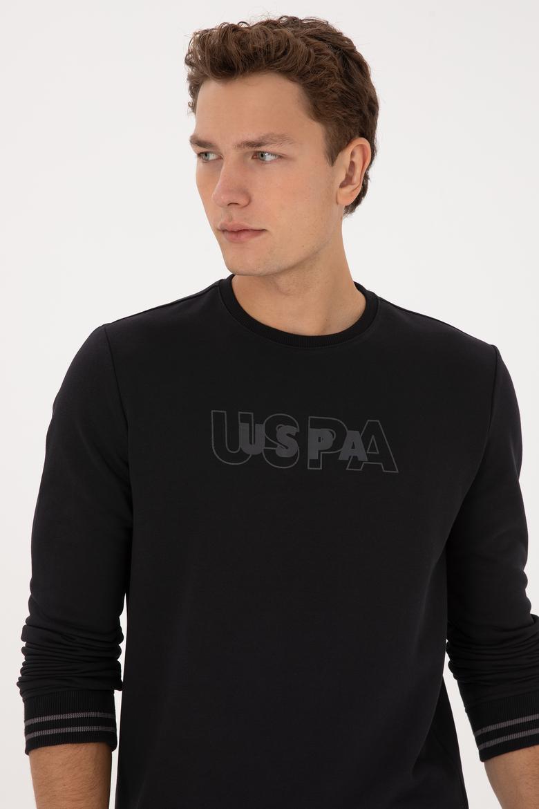 Erkek Regular Fit Bisiklet Yaka Siyah Sweatshirt - 50316372026