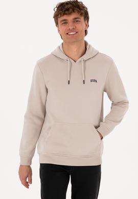Erkek Regular Fit Kapüşonlu Şardonlu Taş Basic Sweatshirt - 50315582137