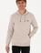 Erkek Regular Fit Kapüşonlu Şardonlu Taş Basic Sweatshirt