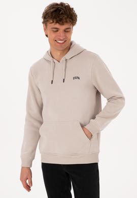 Erkek Regular Fit Kapüşonlu Şardonlu Taş Basic Sweatshirt - 50315582137