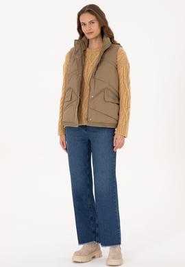 Kadın Açık Haki Yelek - 50308091033