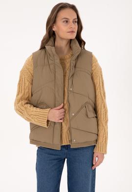 Kadın Açık Haki Yelek - 50308091033