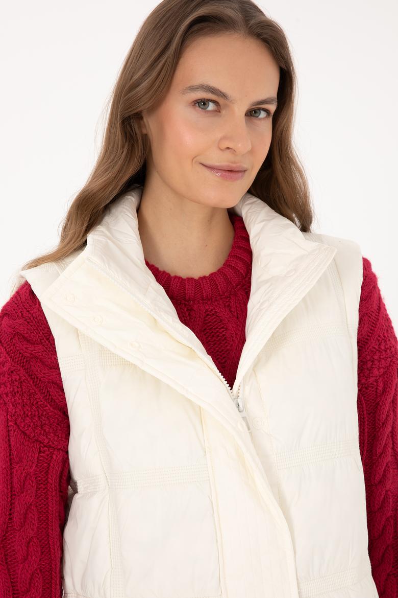 Kadın Krem Yelek - 50308632043