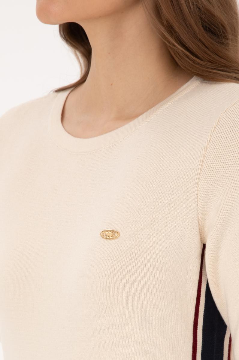 Kadın Krem Triko Elbise