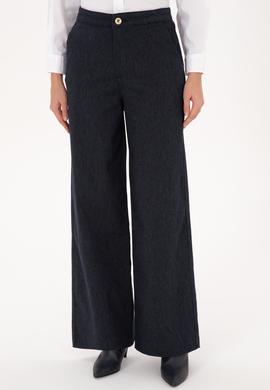 Kadın Lacivert Kanvas Pantolon - 50309263010