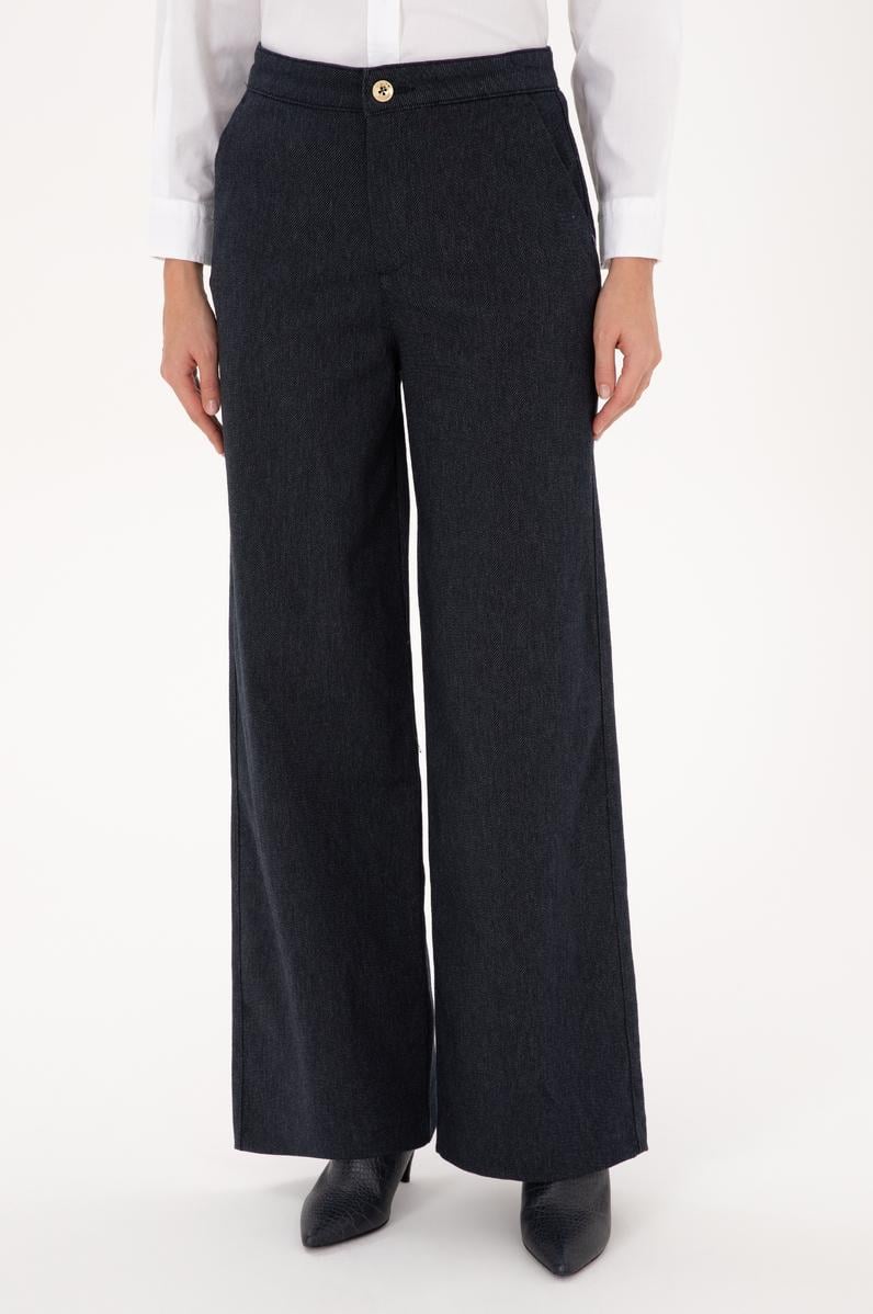 Kadın Lacivert Kanvas Pantolon