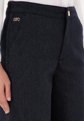 Kadın Lacivert Kanvas Pantolon - 50309263010