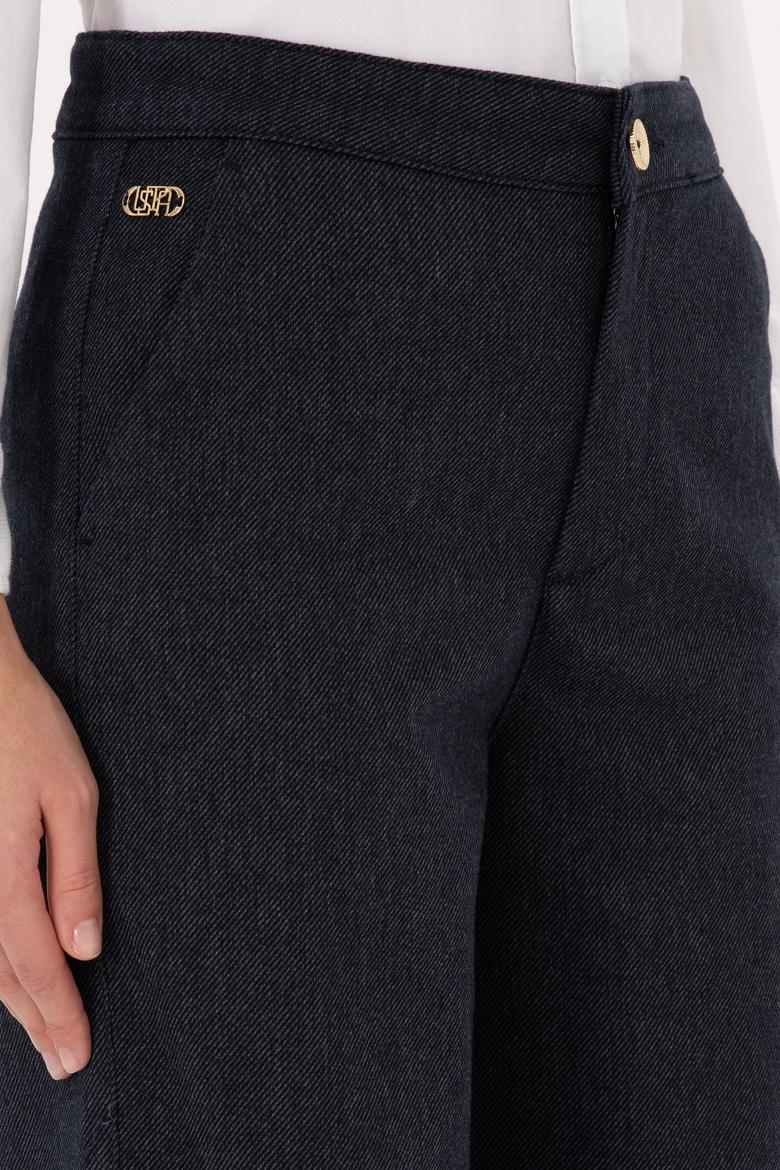 Kadın Lacivert Kanvas Pantolon - 50309263010