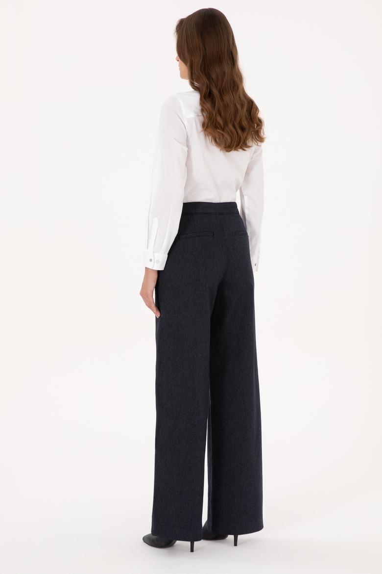 Kadın Lacivert Kanvas Pantolon - 50309263010