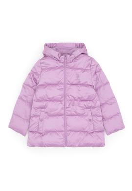 Kız Çocuk Lila Kapüşonlu Kaban - 50313073002