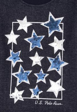 Kız Çocuk Lacivert Bisiklet Yaka Sweatshirt - 50314294012