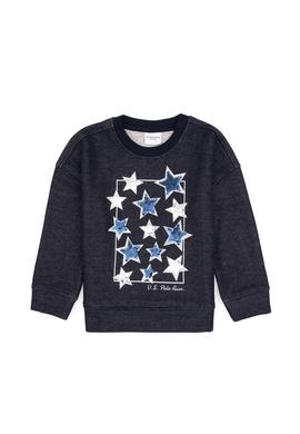 Kız Çocuk Lacivert Bisiklet Yaka Sweatshirt - 50314294012