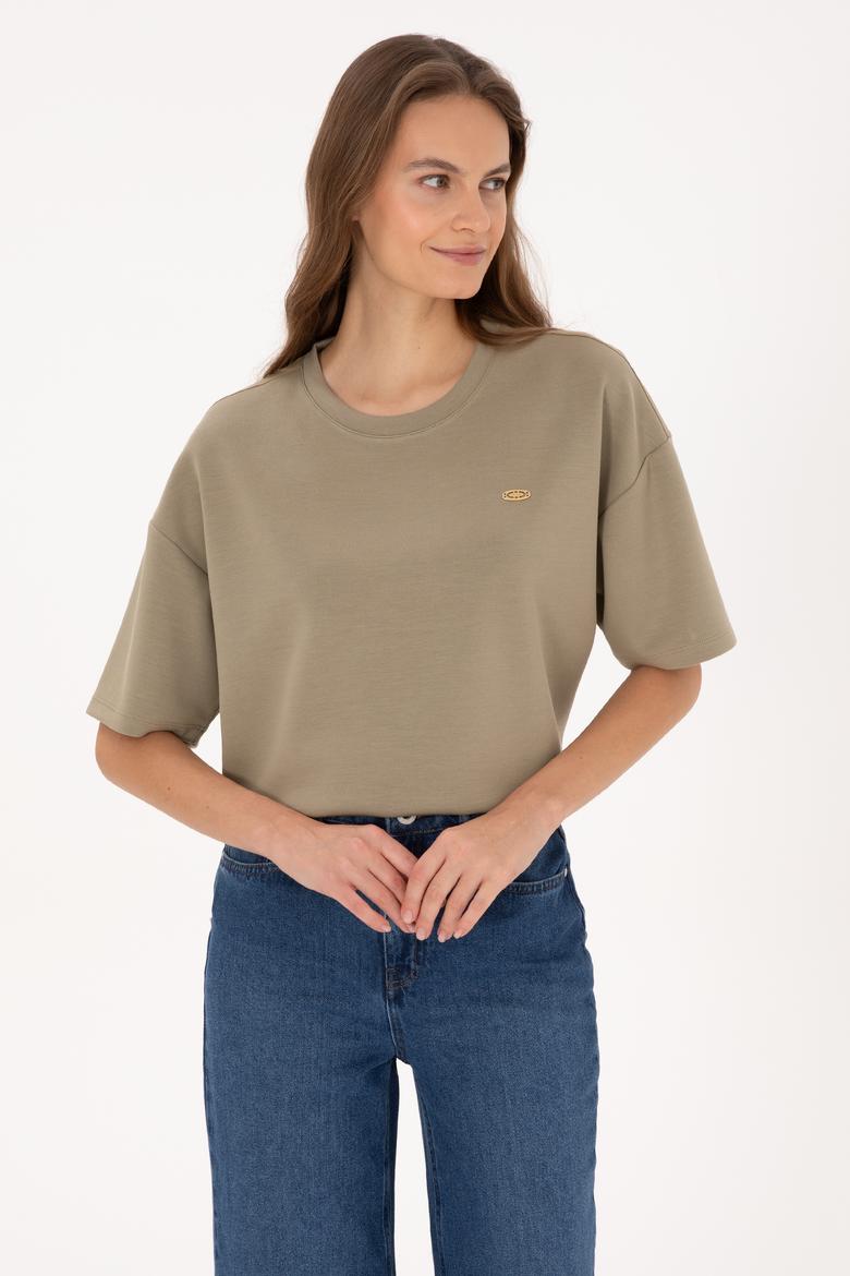 Kadın Açık Haki Tişört
