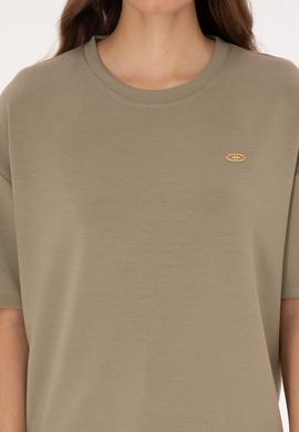 Kadın Açık Haki Tişört - 50309440004