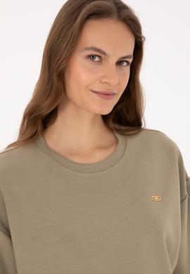 Kadın Açık Haki Tişört - 50309440004