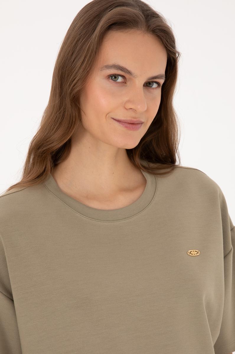 Kadın Açık Haki Tişört